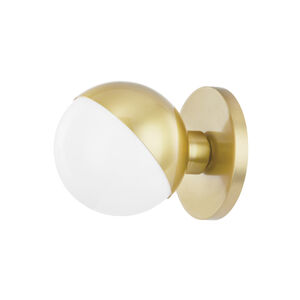 Lodi LED 6 inch Aged Brass Bath Bracket Light Wall Light