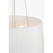 Barbara Barry Halo LED 19 inch Soft Brass Fabric Hanging Shade Ceiling Light