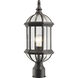 Annex 1 Light 19.5 inch Rust Outdoor Post Mount Fixture