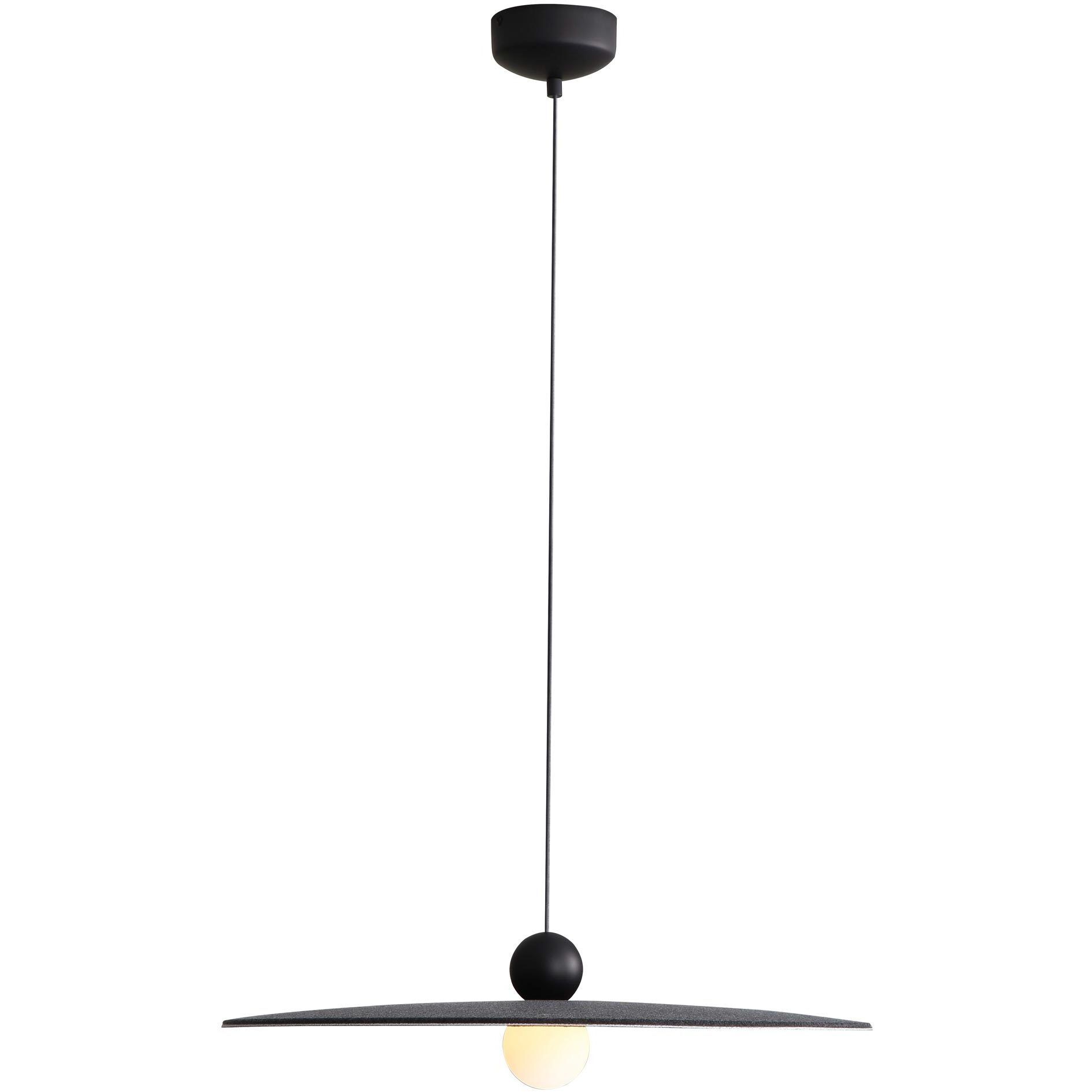 Faroe Pendant Ceiling Light in Flecked Black/Grey