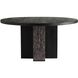 Maddock 60 inch Ebony and Gray Dining Table