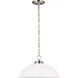 Oslo 1 Light 15.75 inch Brushed Nickel Pendant Ceiling Light