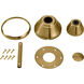 Maverick Burnished Brass Fan Custom Finish Kit