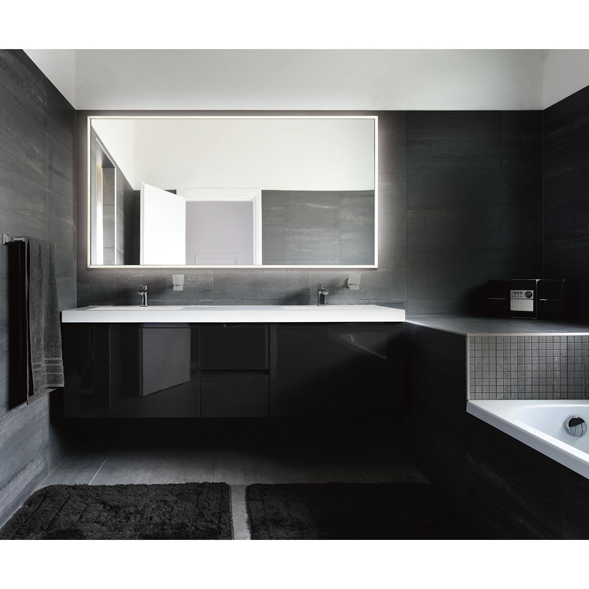 Lumo 60 X 32 inch Silver Mirror, Large