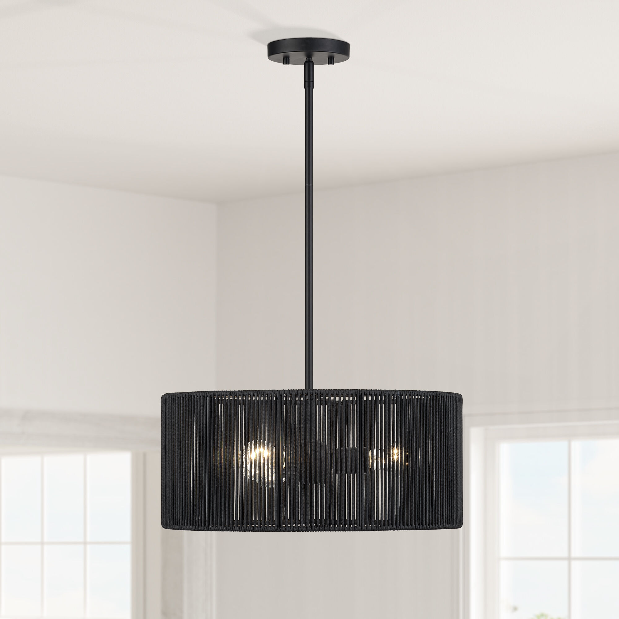 Acordia 3 Light 18 inch Black Pendant Chandelier Ceiling Light