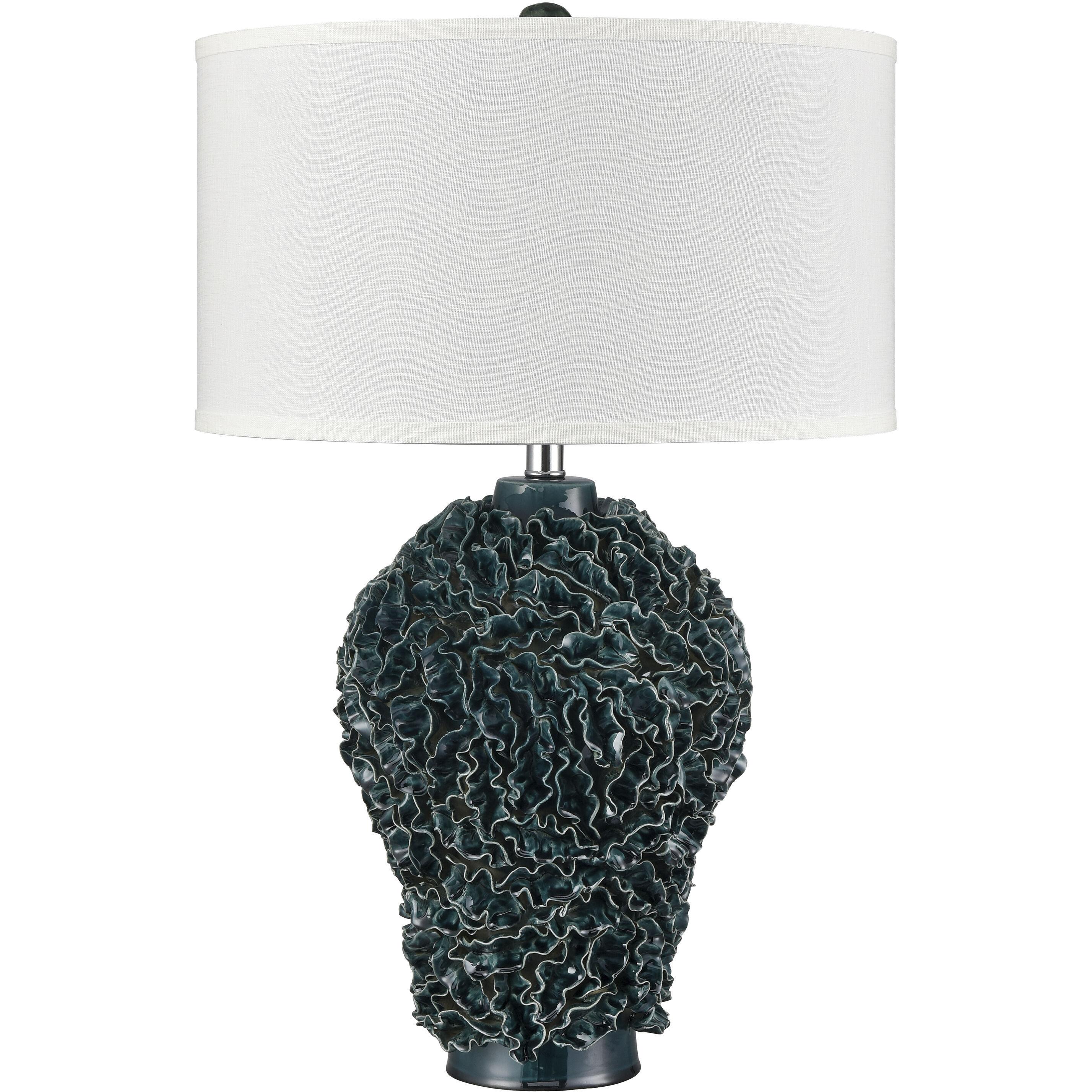 Larkin 27.5 inch 150 watt Dark Green Table Lamp Portable Light