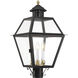 Lexington 3 Light 24.5 inch Black Outdoor Post Light