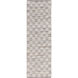 Apis 96 X 30 inch Medium Gray, Silver Gray, Ivory, Taupe Rug