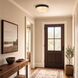 Langford 3 Light 15 inch Matte Black Flush Mount Ceiling Light