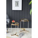 Verrill Gold/Clear Accent Table