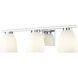 Naya 3 Light 24 inch Chrome Bath Vanity Light Wall Light