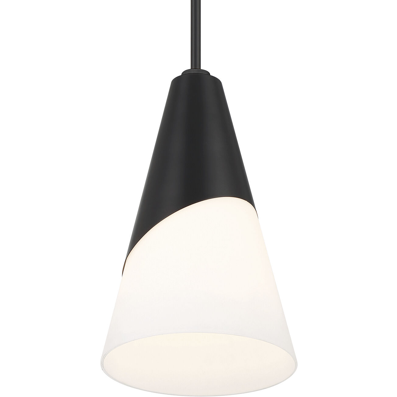 Tori 1 Light 9 inch Matte Black Mini Pendant Ceiling Light