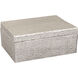 Square Linen 4.00 inch  X 8.00 inch Decorative Box