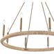 Cabana 8 Light 38 inch Lacquered Gold Chandelier Ceiling Light