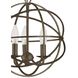Somma Way 3 Light 12.5 inch Bronze Mini Chandelier Ceiling Light