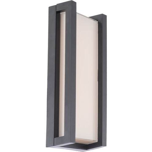 Axel LED 14 inch Black Outdoor Wall Light, dweLED