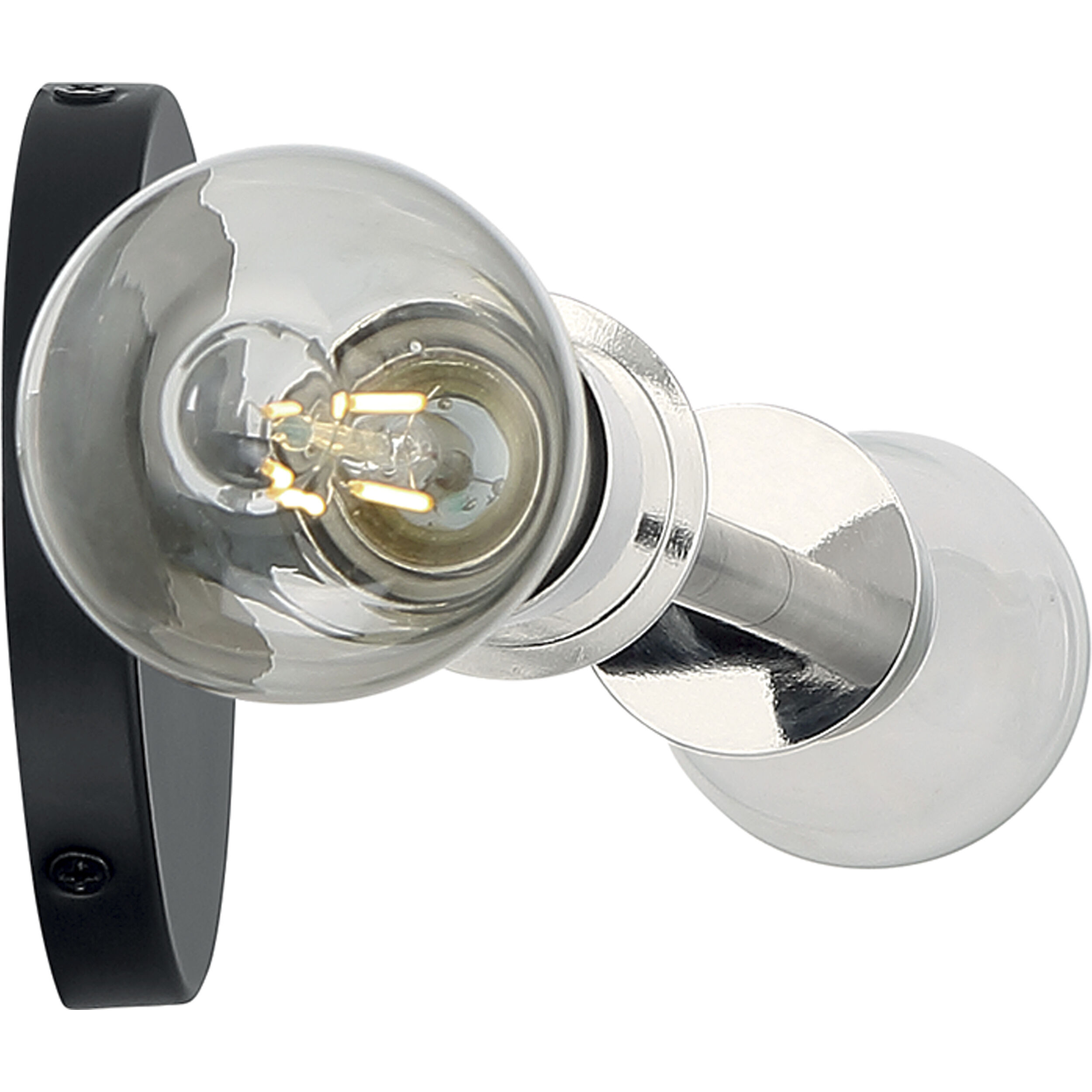 Ryder 2 Light 5 inch Black and Polished Nickel Vanity Light Wall Light