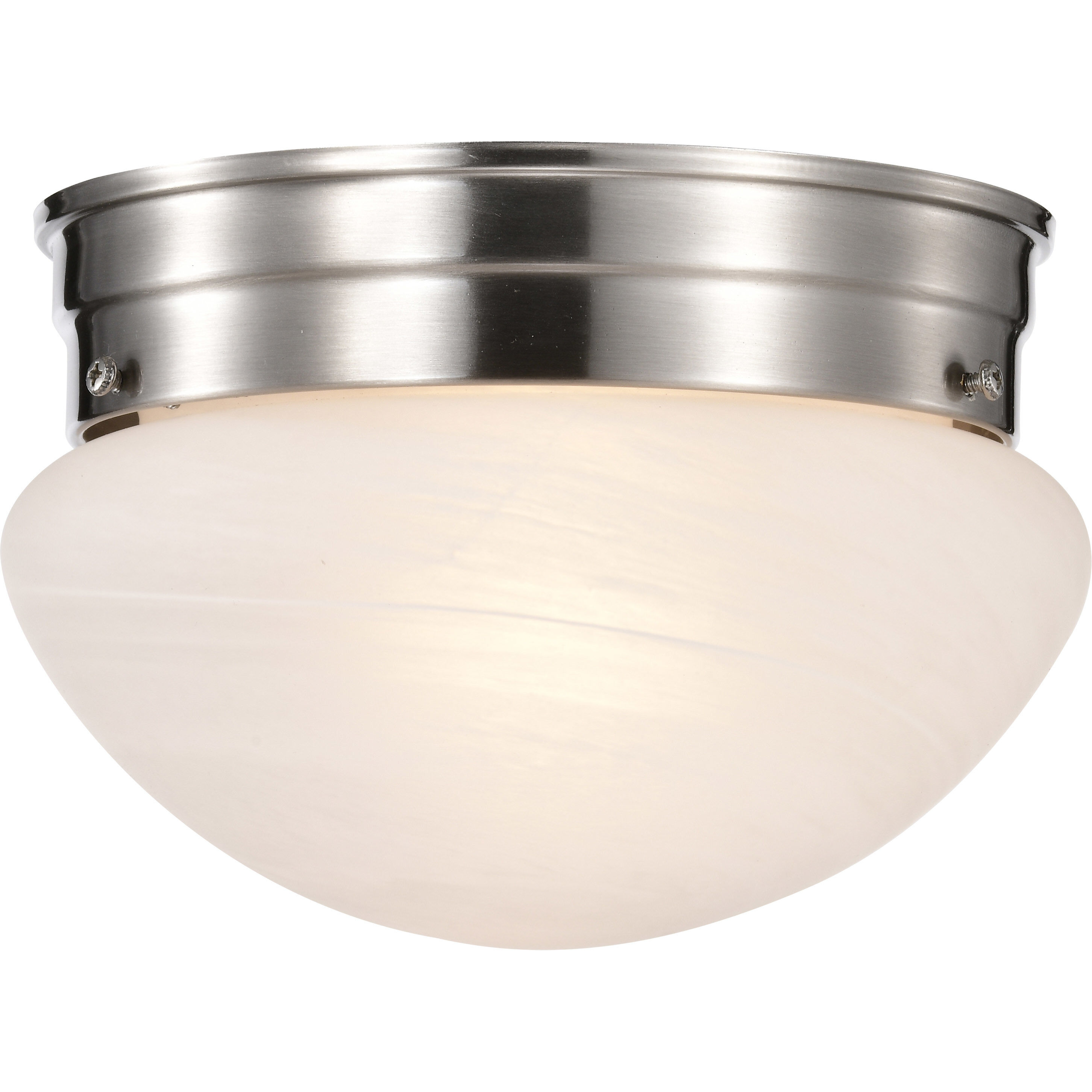 Brentwood 1 Light 8 inch Brushed Nickel Flush Mount Ceiling Light