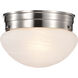 Brentwood 1 Light 8 inch Brushed Nickel Flush Mount Ceiling Light