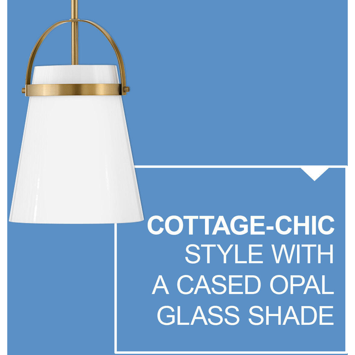 Tori LED 9 inch Lacquered Brass Pendant Ceiling Light, Semi-Flush Mount