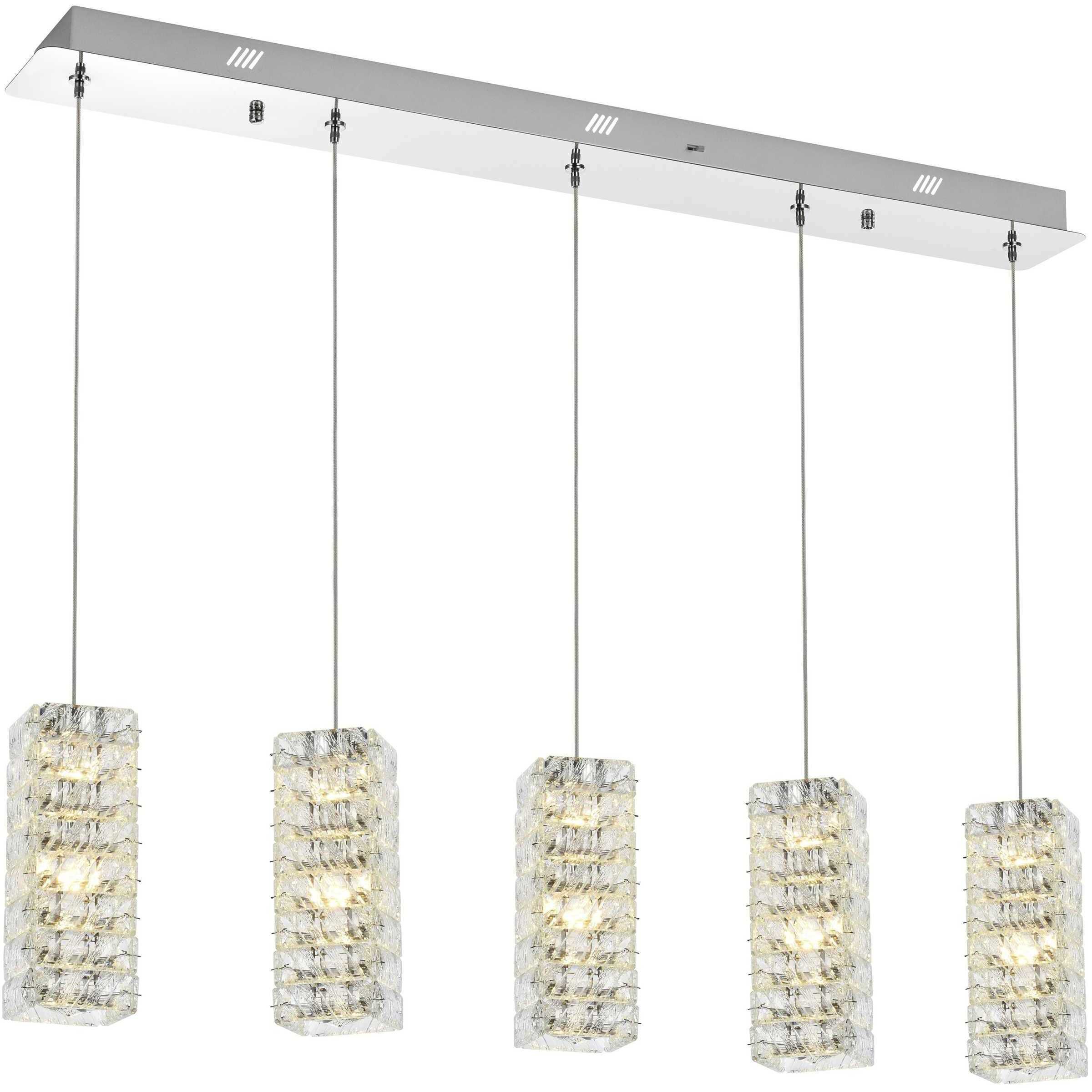 Aston 5 Light 5 inch Chrome Pendant Ceiling Light