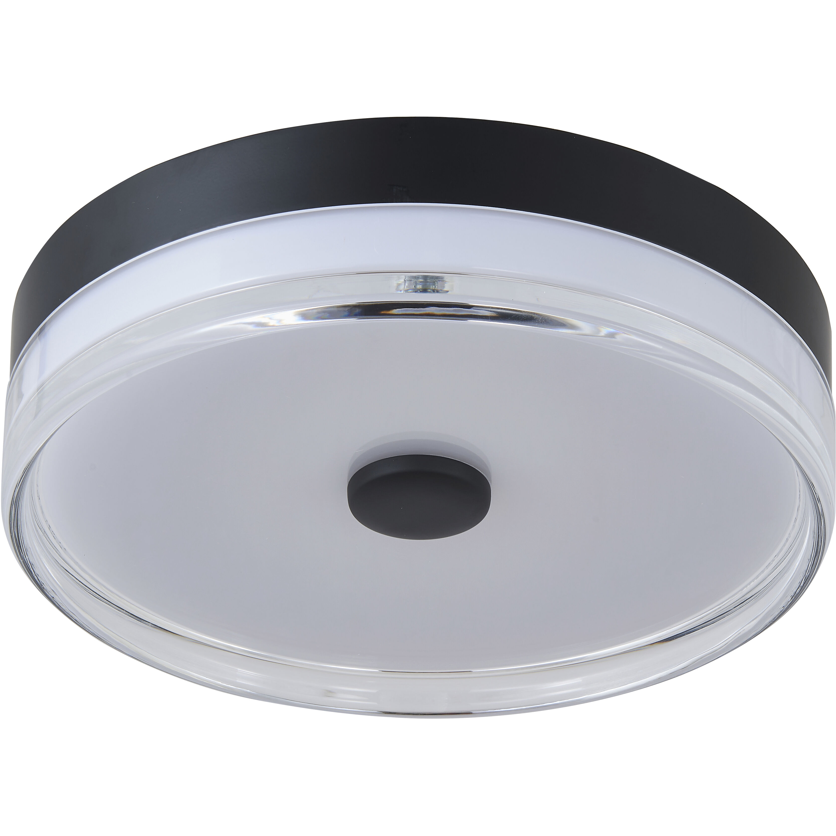 Iris LED 11.5 inch Matte Black Flush Mount Ceiling Light