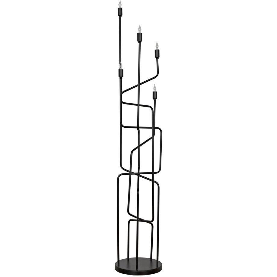 Moriarty 66 inch 40.00 watt Matte Black Floor Lamp Portable Light