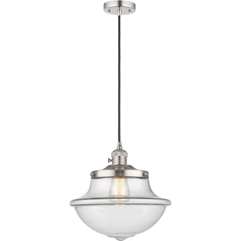 Franklin Restoration Oxford LED 12 inch Polished Nickel Mini Pendant Ceiling Light