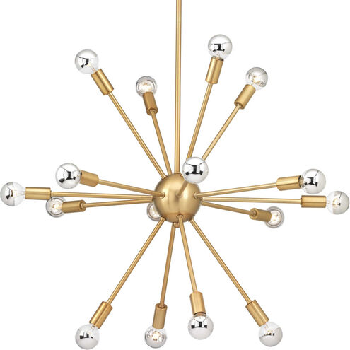 Ion 16 Light 24 inch Brushed Bronze Chandelier Ceiling Light, Design Series