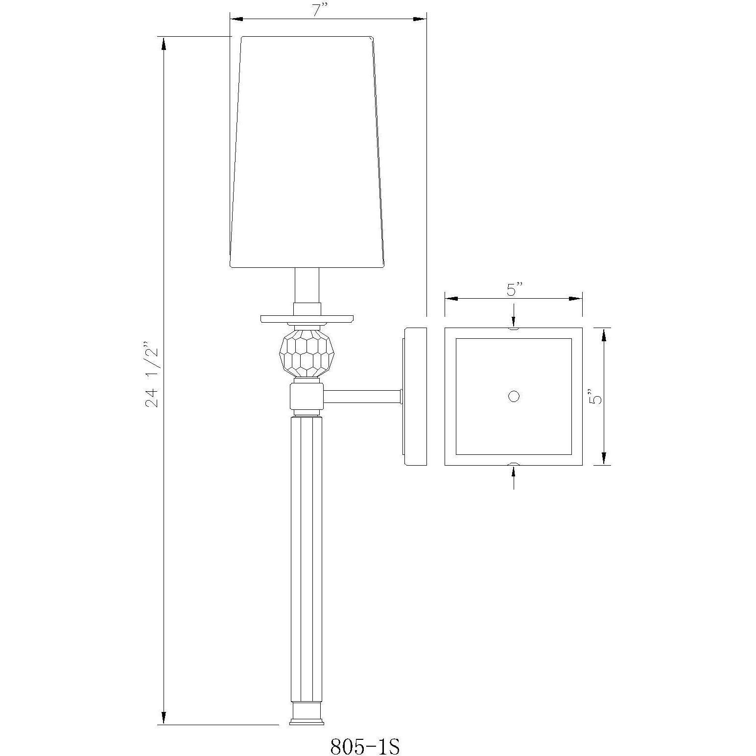 Mia 1 Light 5.5 inch Rubbed Brass Wall Sconce Wall Light