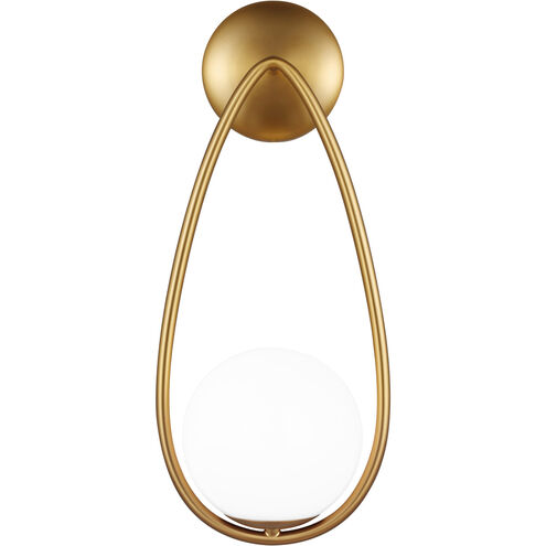 AERIN Galassia 1 Light 8 inch Burnished Brass Wall Bath Fixture Wall Light