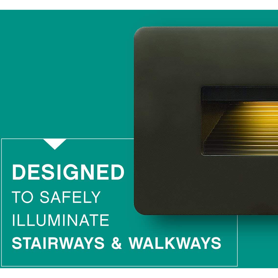 Hardy Island Luna 120v 4.00 watt Matte Bronze Landscape Step Light in 2700K, Horizontal