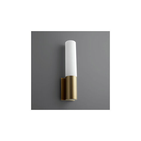 Magnum 1 Light 5 inch Aged Brass Sconce Wall Light