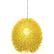 Urchin 1 Light 13 inch Un-Mellow Yellow Pendant Ceiling Light