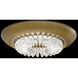Signature Bellaire LED 15.75 inch Aged Brass Flush Mount Ceiling Light
