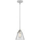 Nouveau 2 Cone LED 6.25 inch Polished Chrome Mini Pendant Ceiling Light in Clear