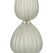 Mariani 34 inch 150.00 watt Salted Seafoam with Clear Table Lamp Portable Light, Set of 2
