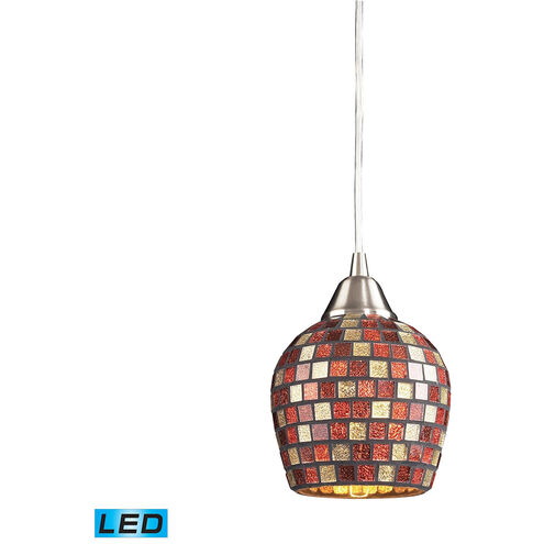 Niagara LED 5 inch Satin Nickel Mini Pendant Ceiling Light