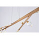 Canada LED 18 inch Gold LED Chandelier Ceiling Light