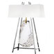 Forever Flora 31.6 inch 7 watt Polished Chrome Table Lamp Portable Light in Gold Rope, Gold Rope