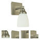 Mercer 1 Light 5 inch Satin Pewter with Polished Nickel Sconce Wall Light