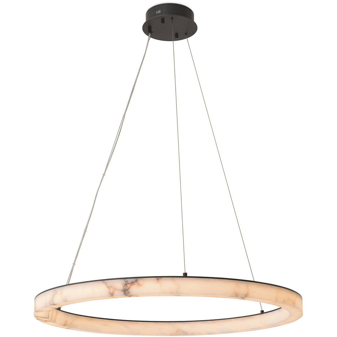Sankt Gallen 39.37 inch Alabaster with Bronze Highlight Chandelier Ceiling Light, Large