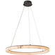 Sankt Gallen 39.37 inch Alabaster with Bronze Highlight Chandelier Ceiling Light, Large