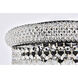 Primo 6 Light 14 inch Black and Clear Flush Mount Ceiling Light