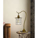 Silverton 25 inch 60 watt Rubbed Antiqued Brass Desk Lamp Portable Light