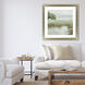 Trees and Creek Green and Gray and Brown and White Framed Art