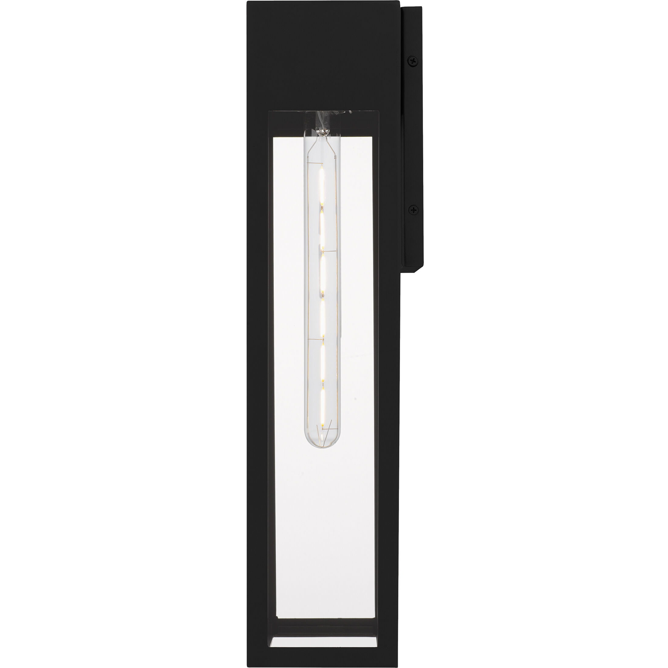 Boswell 1 Light 20 inch Matte Black Outdoor Wall Lantern, Large