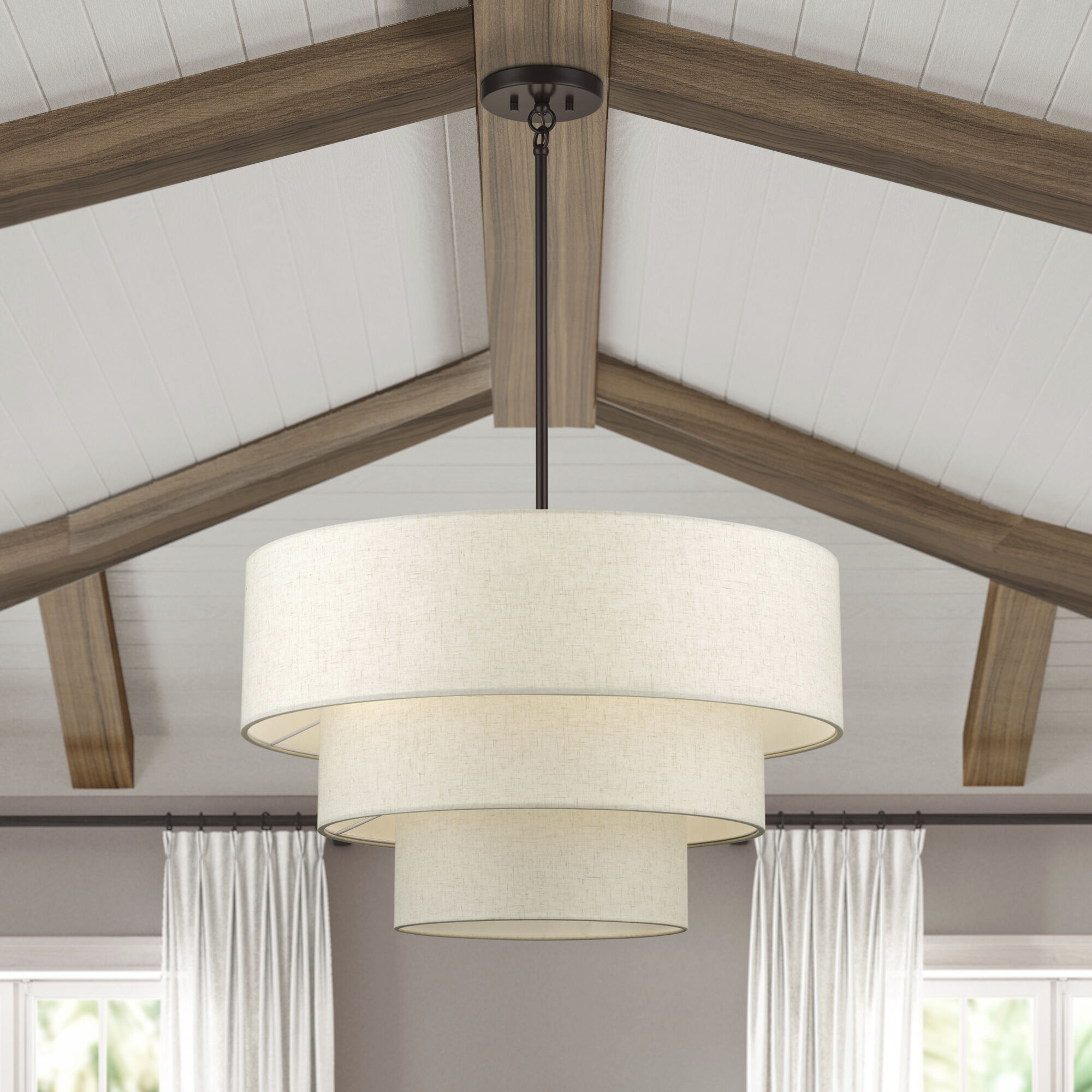 Manorwood 5 Light 28 inch English Bronze Pendant Chandelier Ceiling Light, Medium