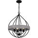 Tansy 4 Light 19.5 inch Matte Black Pendant Ceiling Light