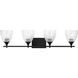Drew & Jonathan Toffino 4 Light 36 inch Midnight Black Vanity Light Wall Light